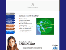 Tablet Screenshot of myfirstcourier.com